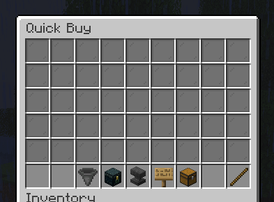 CookieSMP Quick Buy marketplace with filtering and search controls